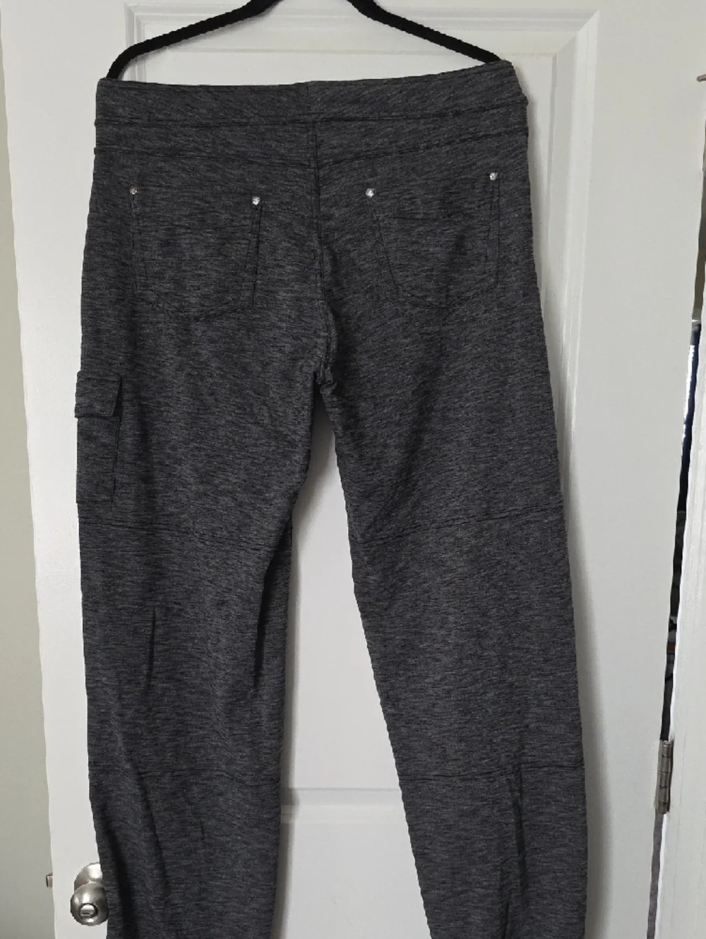 Athleta Dark Charcoal Heather Cargo Joggers - Picture 3 of 5